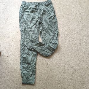 Leaf Print Joggers